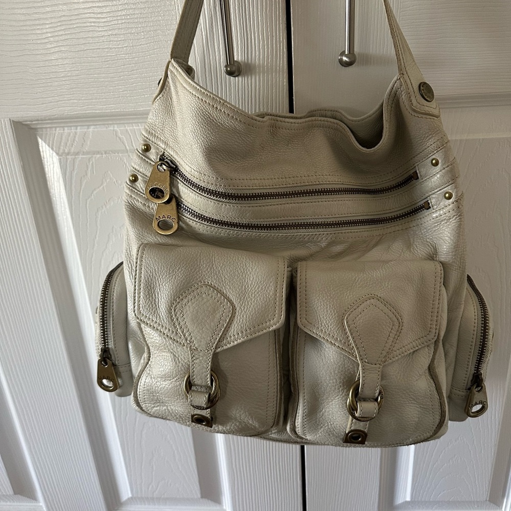 Marc by Marc Jacobs leather tote. Cream colored. Dust bag included